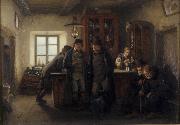 HOFFMANN, Hans Farmers in a Barrelhouse oil painting